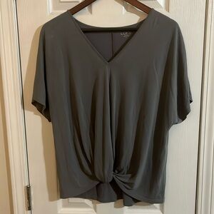 Loft Outlet Gray Silky Blouse - size Medium.